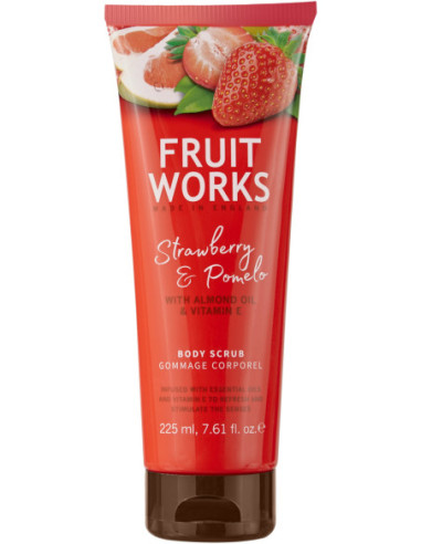 CRACE COLE FRUIT WORKS Body scrub, strawberry / pomelo 225ml