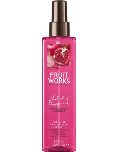 FRUIT WORKS Body Spray, Rhubarb/Pomegranate 250ml