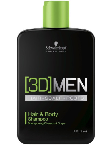 3D Men matu un ķermeņa šampūns 250ml