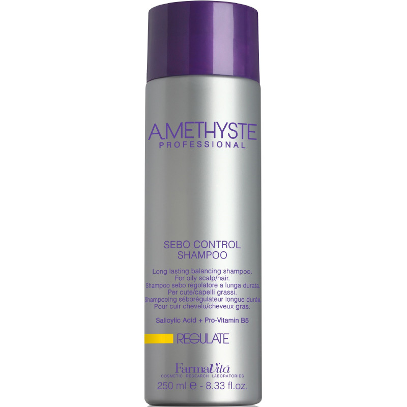 AMETHYSTE Šampūns sebuma regulēšanai, taukainai galvas ādai un matiem 250ml