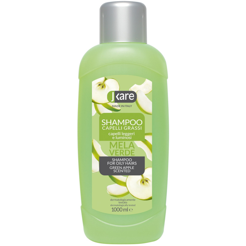 JACKLON JKARE Šampūns taukainiem matiem, zaļais ābols 1000ml