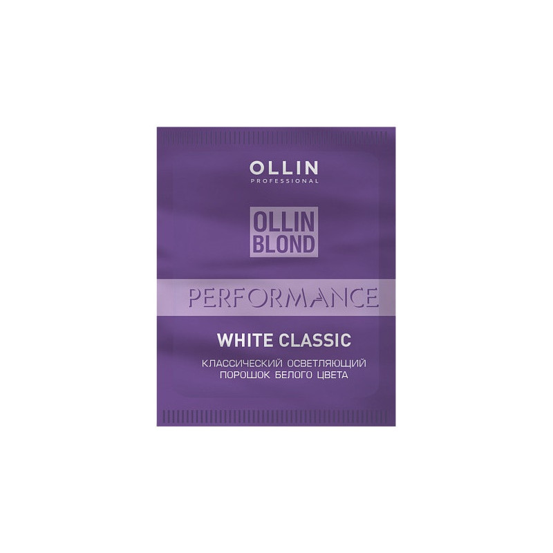 Ollin Professional Performance baltais klasiskais pulverveida balinatājs 30g