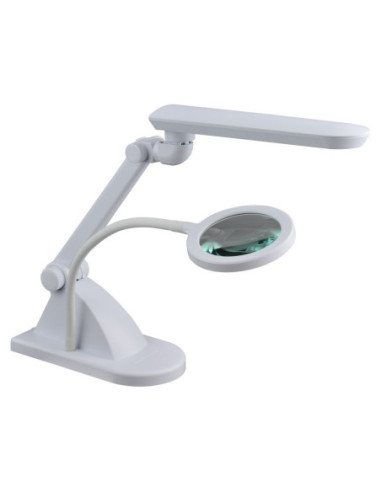 Magnifying lamp with desk stand, LED, 5 diopter