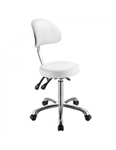 Meistara krēsliņš ar 4 regulācijas mehānismiem un ergonomisku atzveltni Comfort, balts