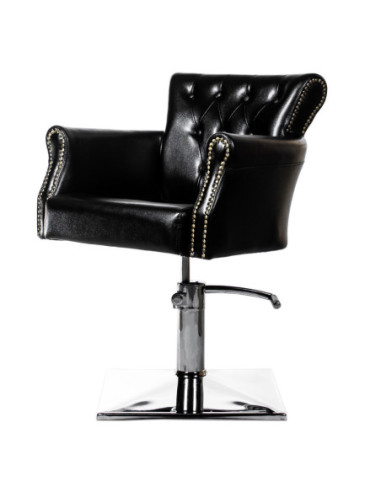Hairdresser customer chair Monreal, black