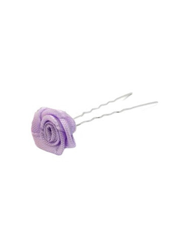 Matadatas, 45mm, dekoratīvas, viļņotas, mazas ar violetu rozi, 1 gab.
