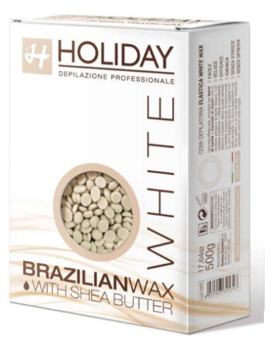 HOLIDAY BRAZILIAN Wax elastic, pearl (shea butter) 500g
